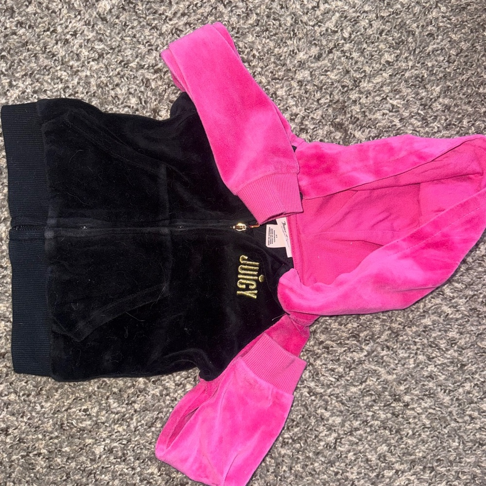 Juicy Couture Black and Pink Kids Jacket